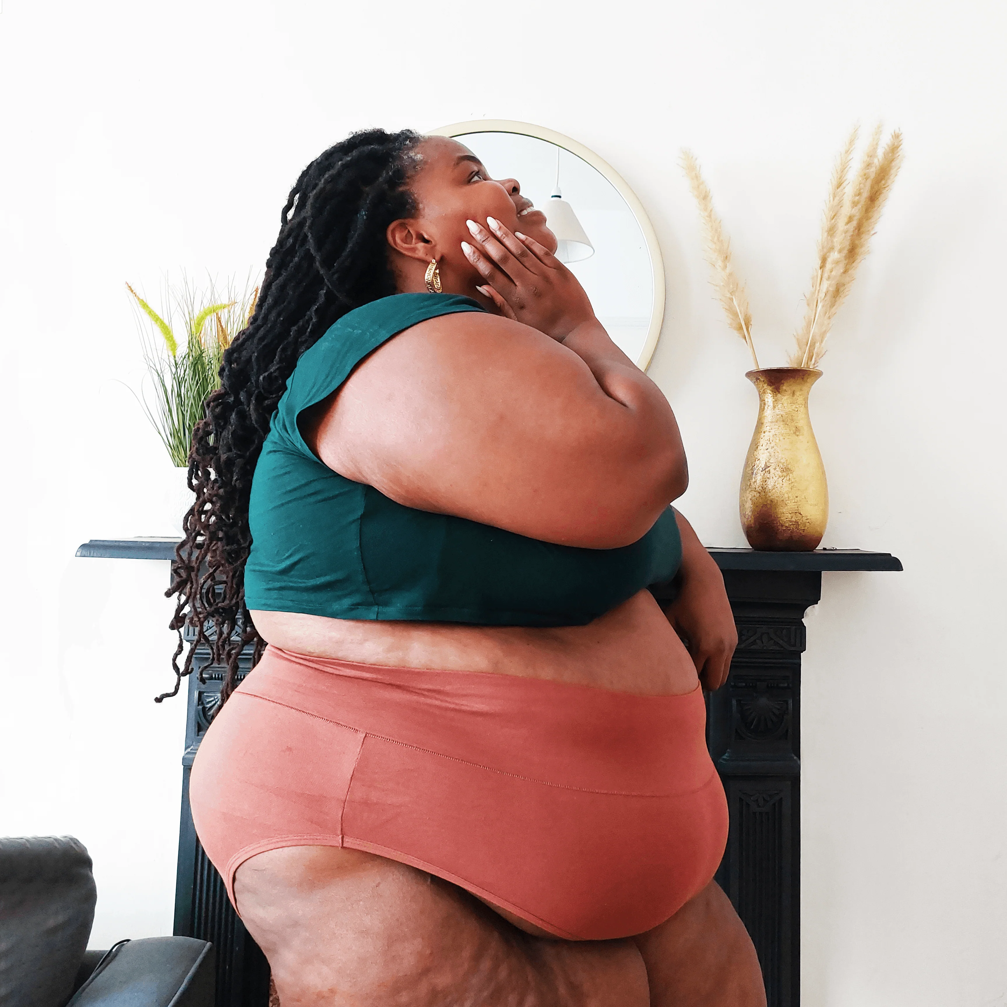 Organic Cotton Full Brief Knickers - Root Beer - Zenithce