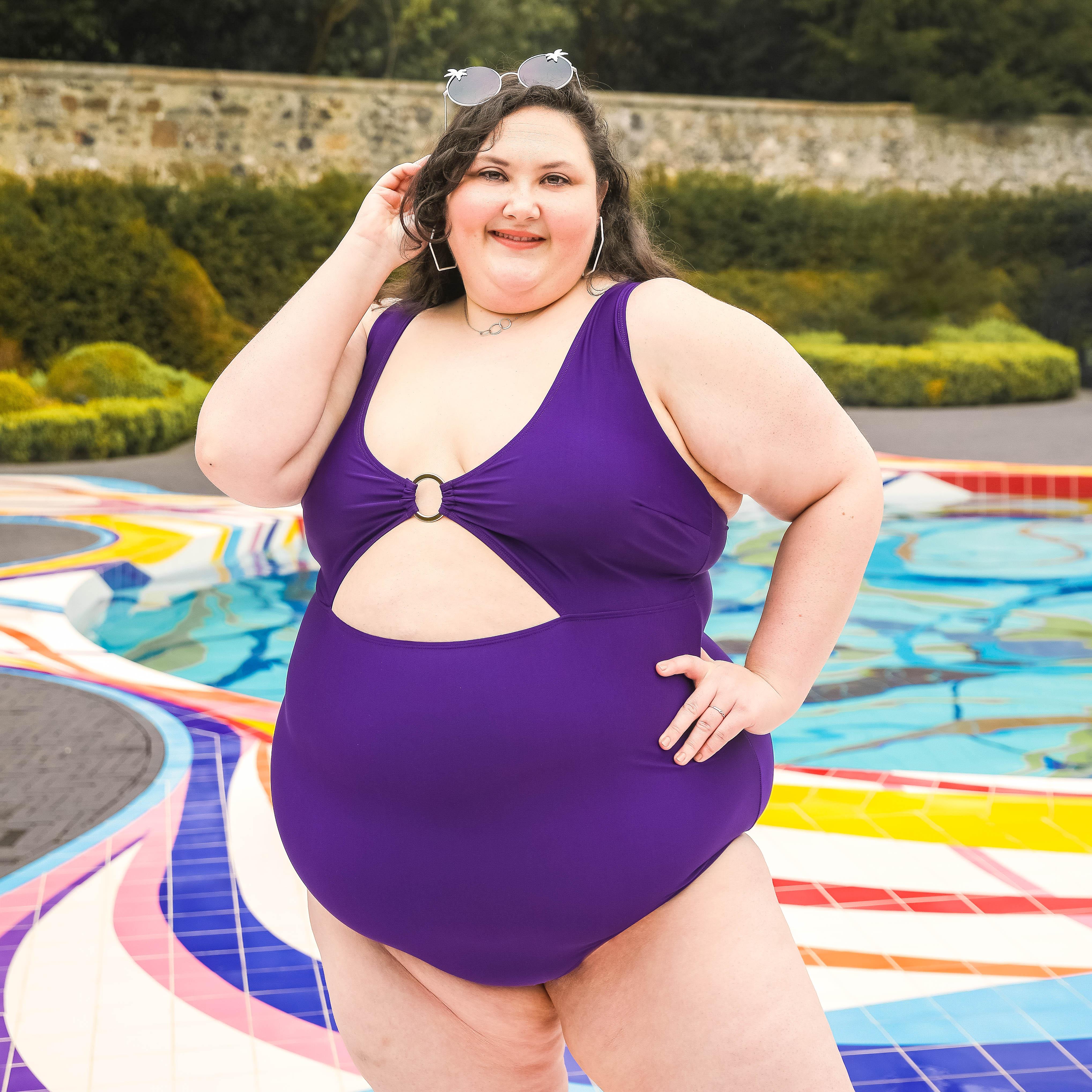 Wax on, Wax off Swimsuit - Purple - Zenithce