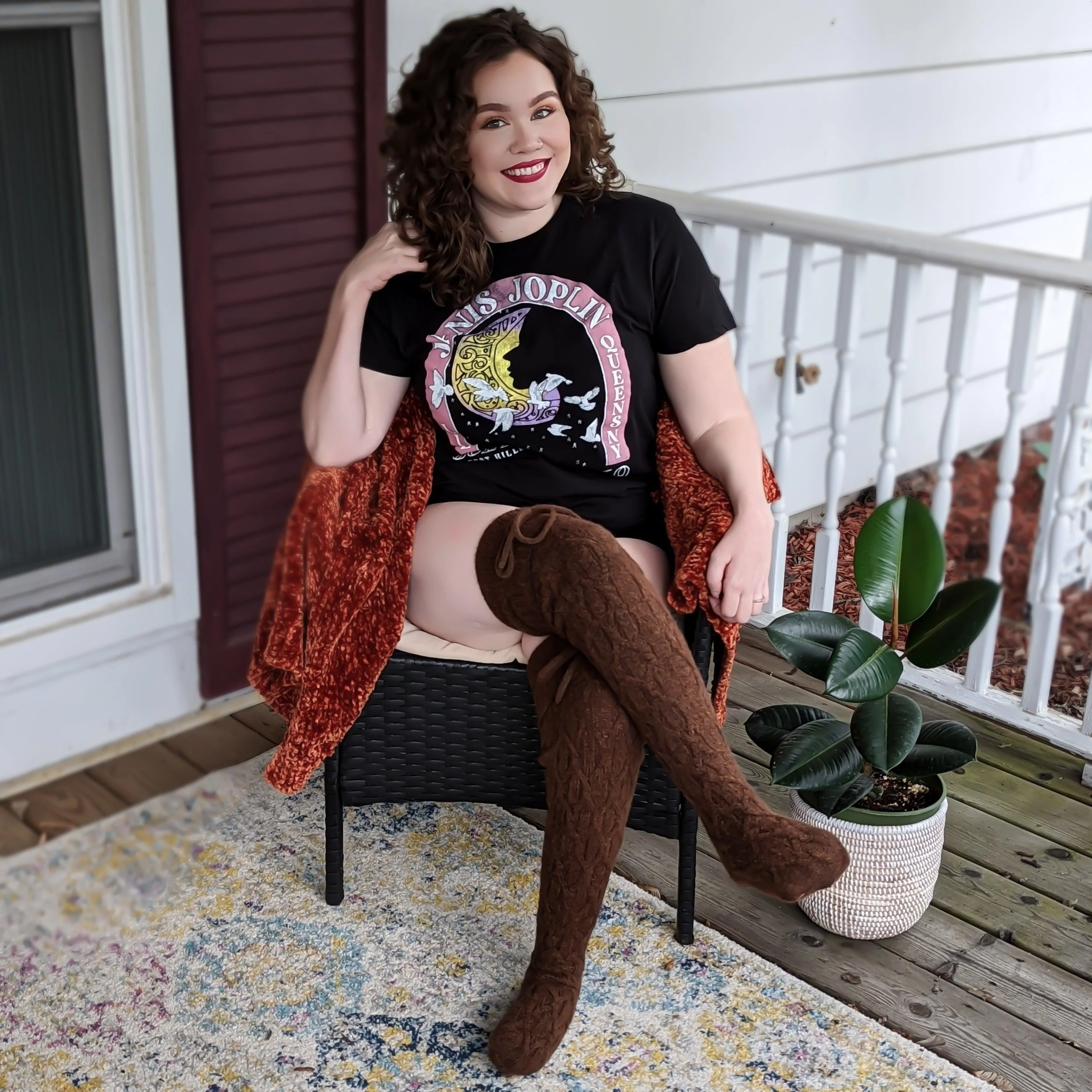 Thigh High Socks - Hot Chocolate - Zenithce