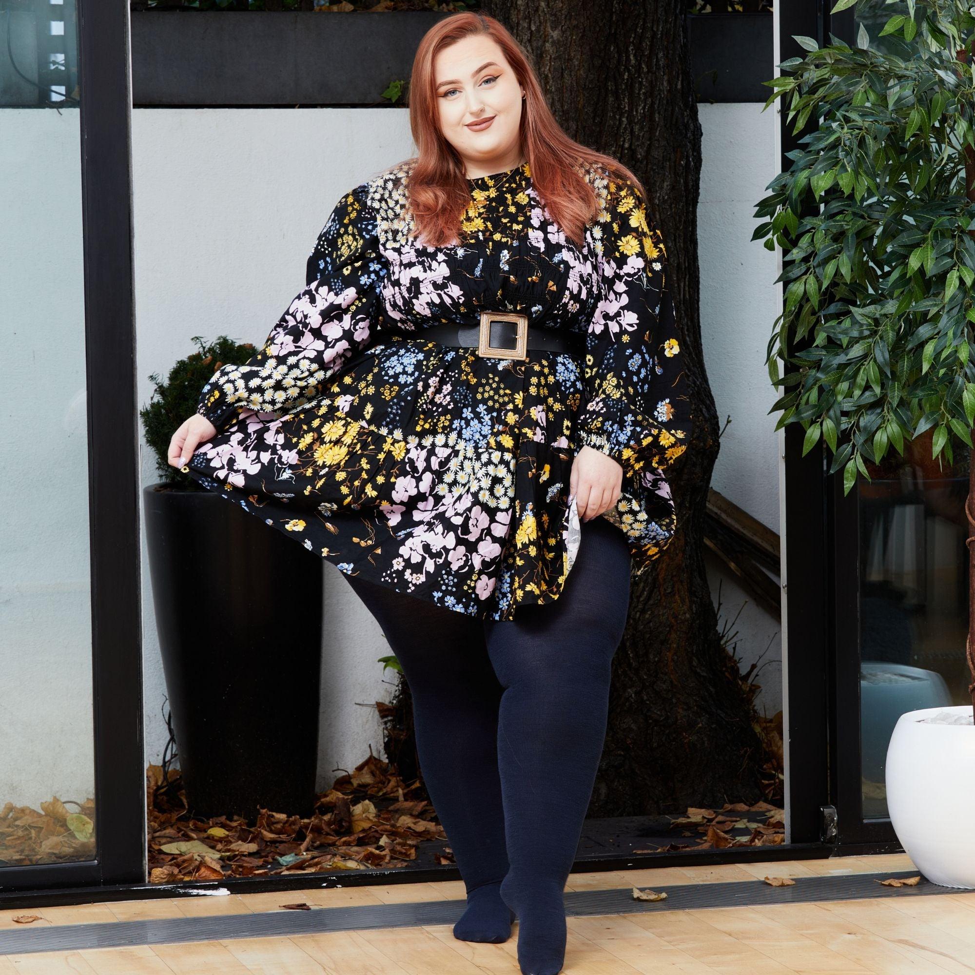 Merino Wool Tights - Royal Navy - Zenithce