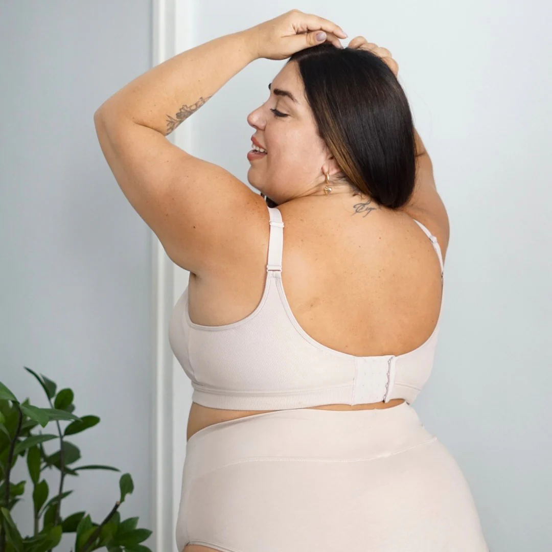 Everyday Ribbed Bra - Milk Bottle - Zenithce