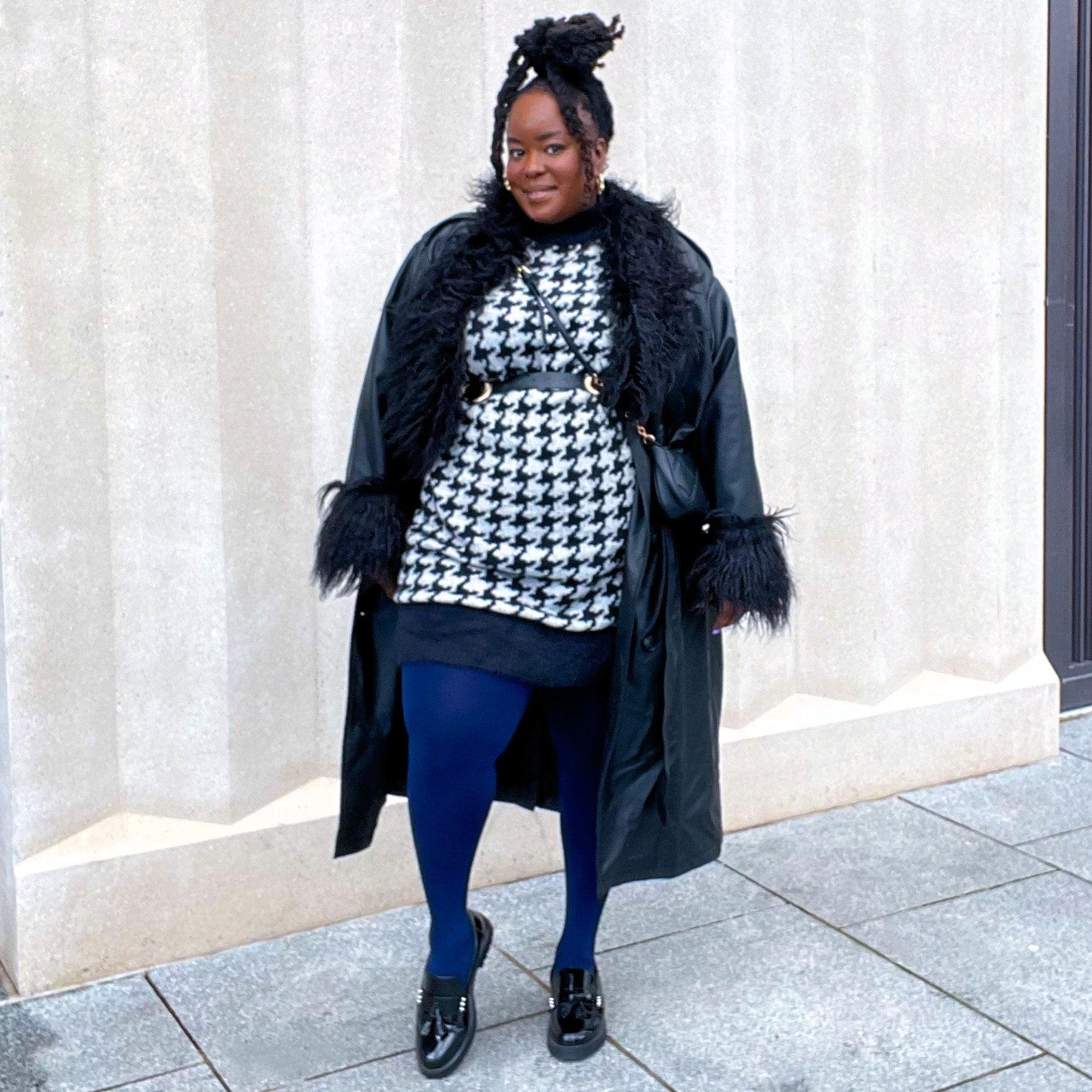 Huggy Light Compression Tights - Navy - Zenithce