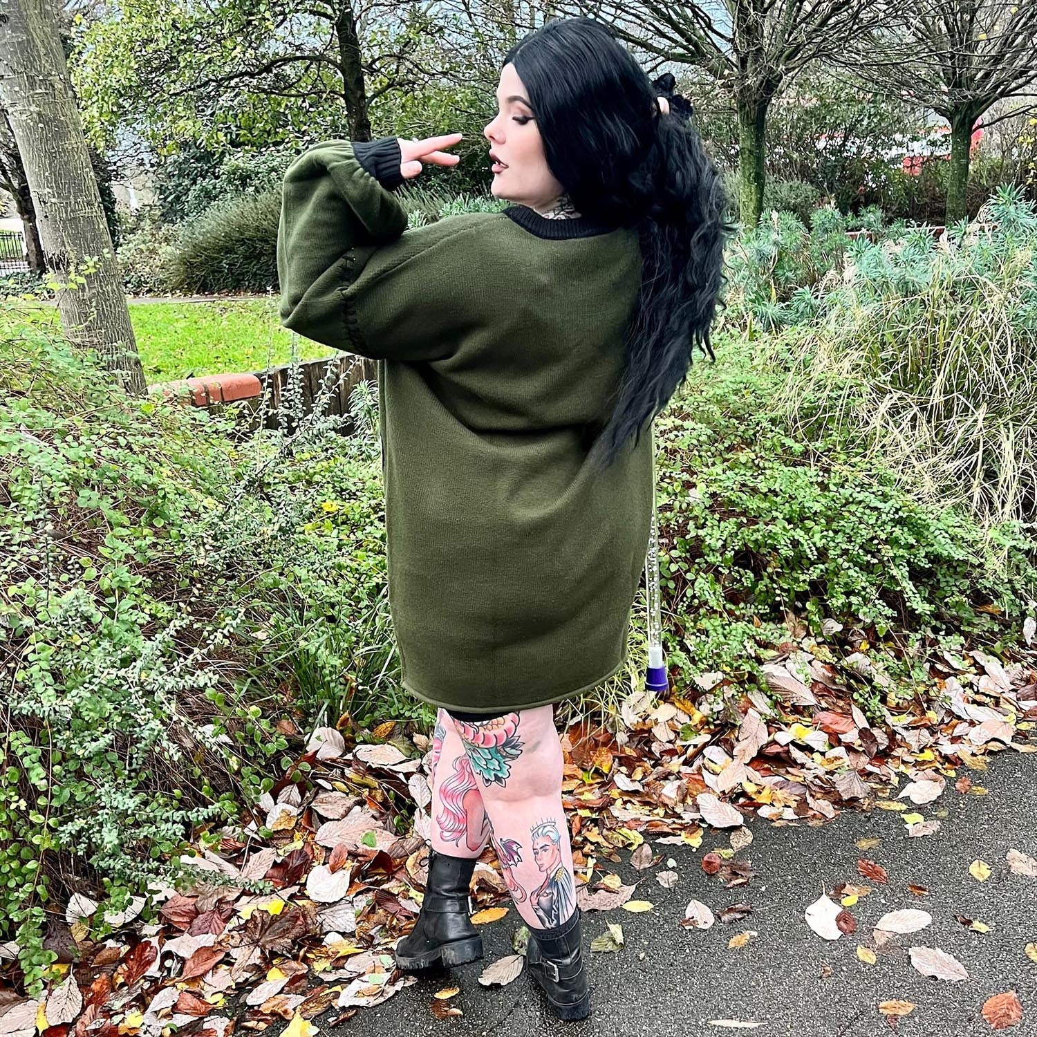 Dinosaur Jumper Dress - Rex - Zenithce