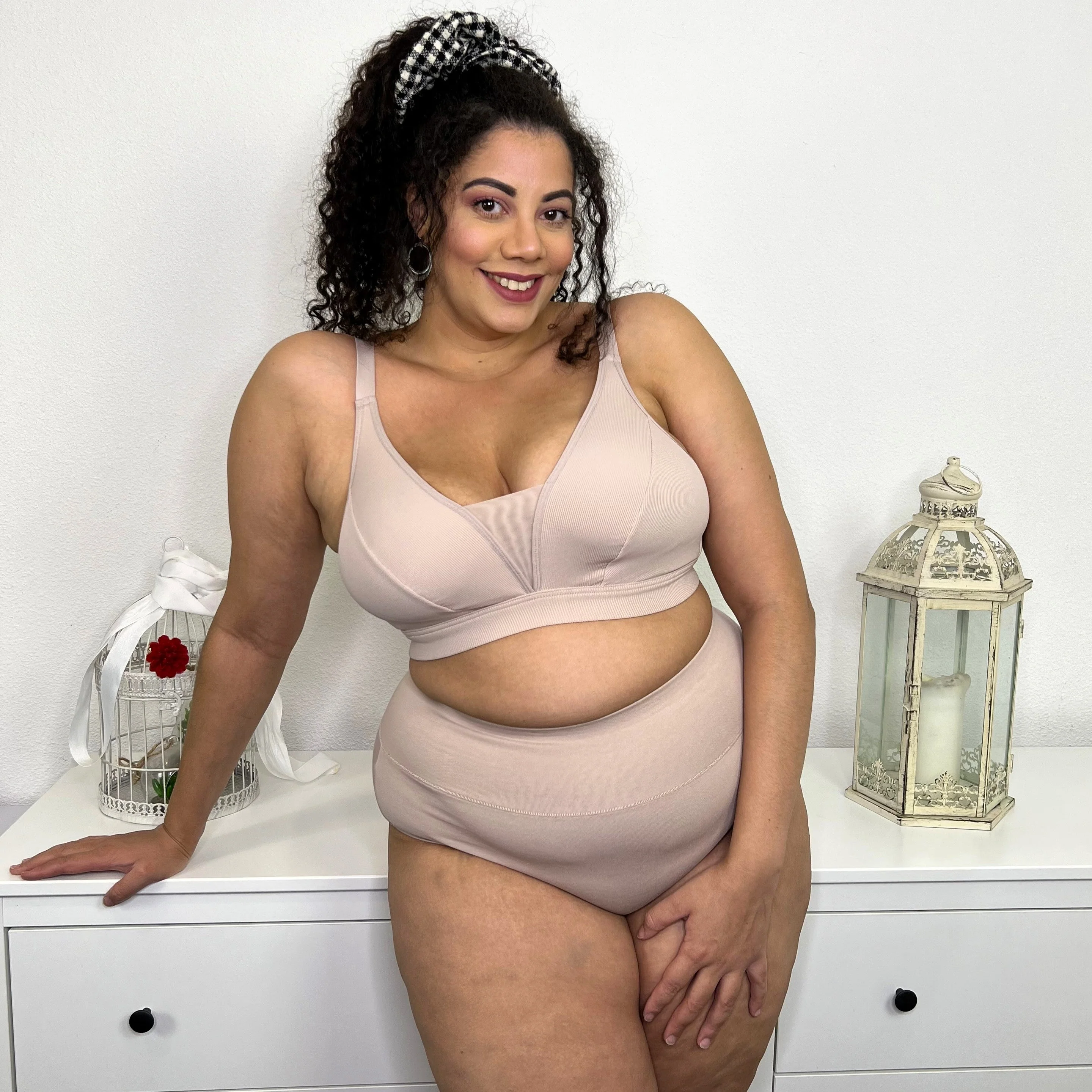 Everyday Ribbed Bra - Milk Bottle - Zenithce