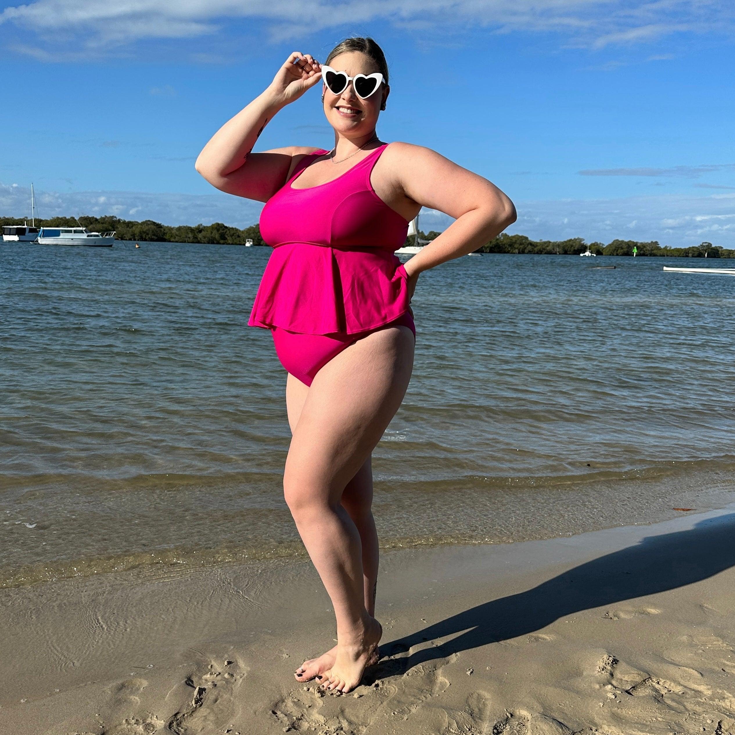 Who you gonna call? Bikini Top - Hot Pink - Zenithce