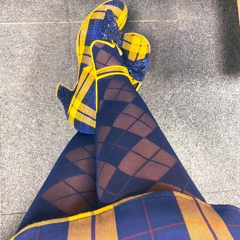 Diamond Tights - Navy - Zenithce