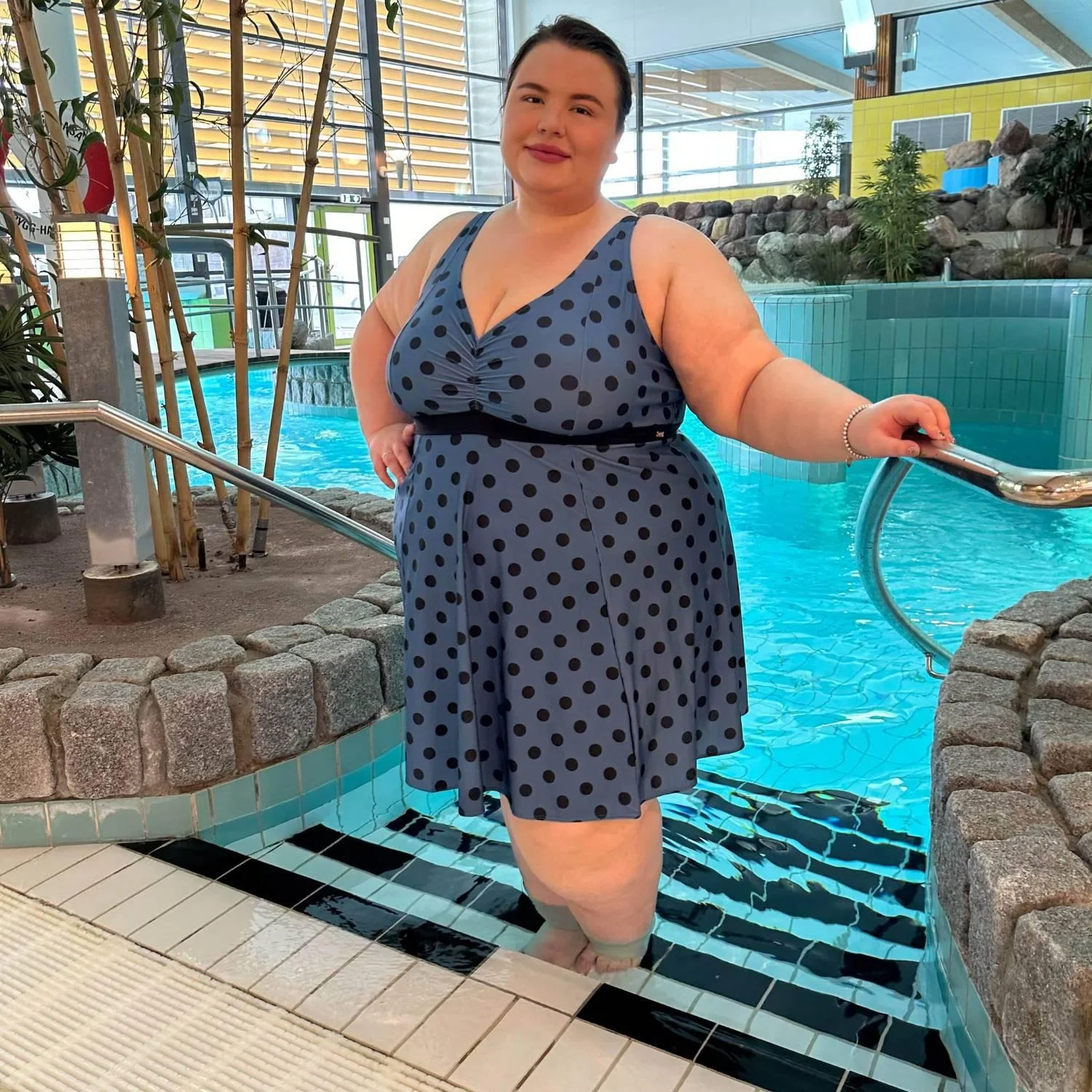 There Can Be Only One Swim Dress - Polka - Zenithce