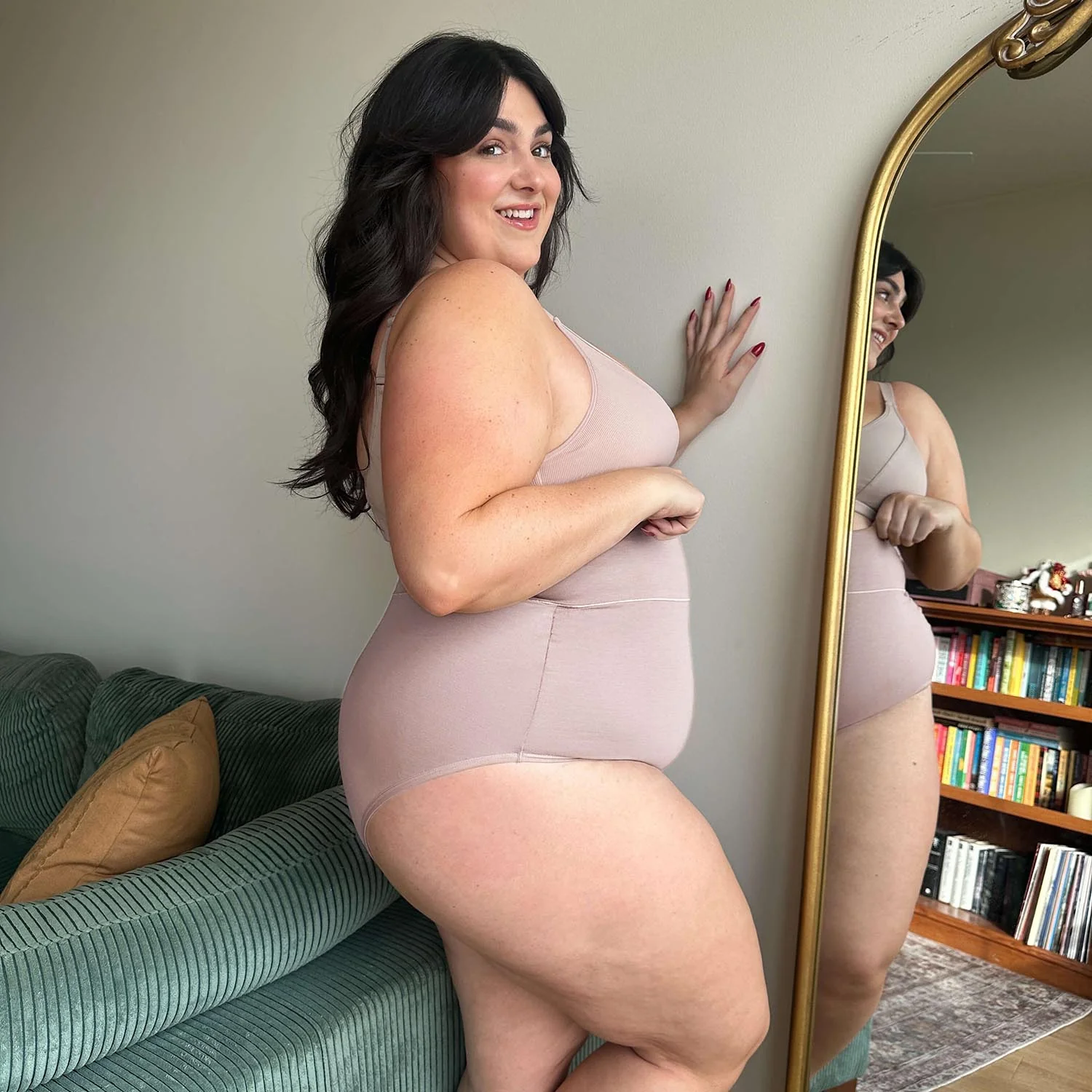 Organic Cotton Super High Waist Knickers - Milk Bottle - Zenithce