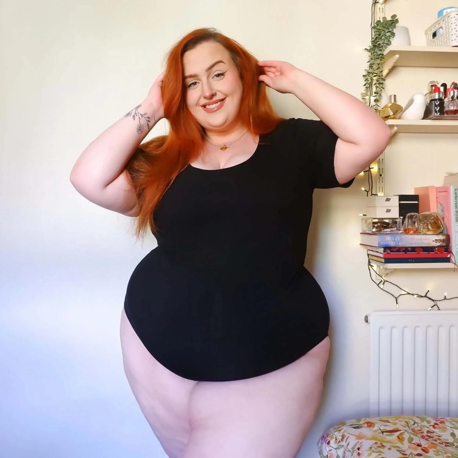 Short Sleeve Cotton Bodysuit - Black - Zenithce