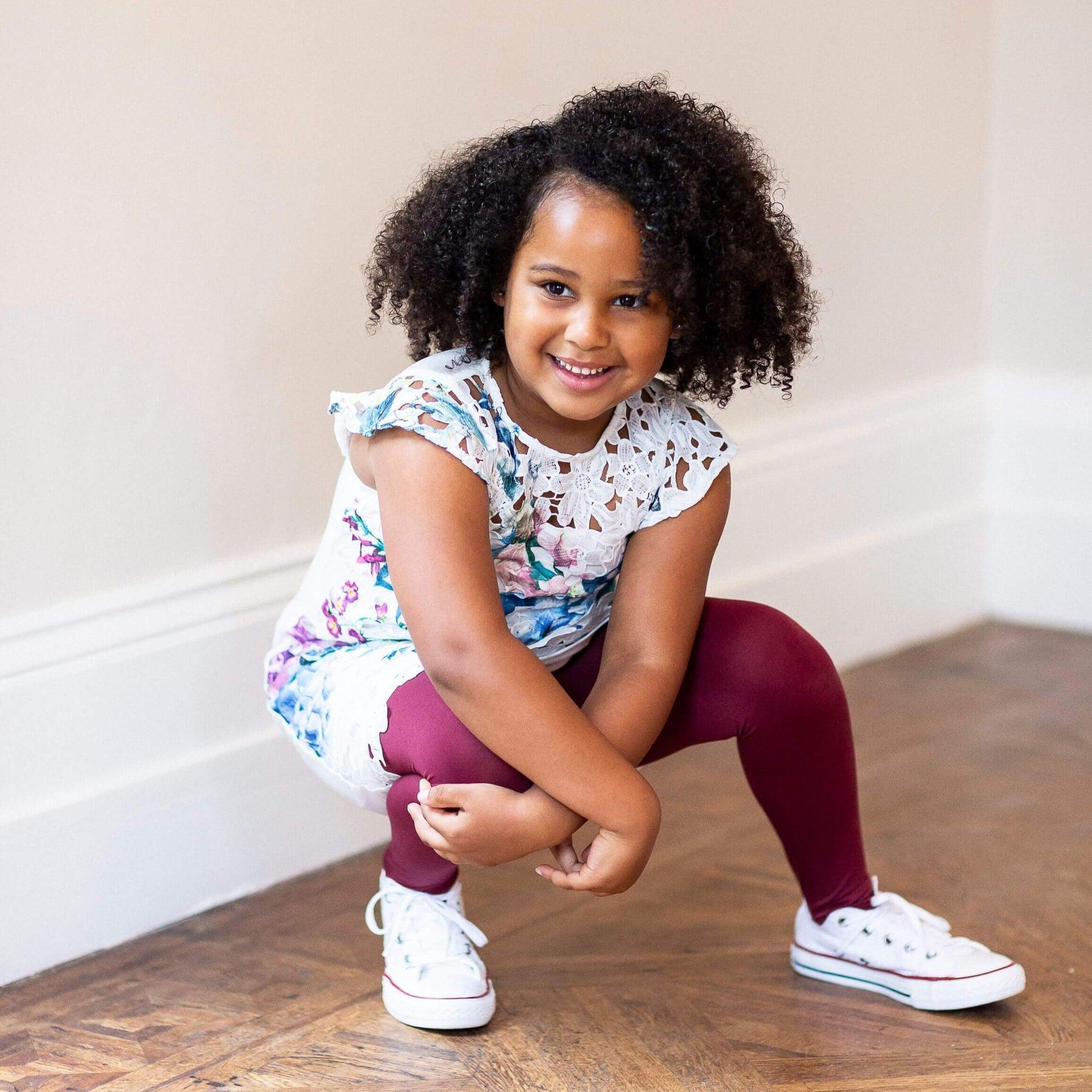 Tween Tights - Burgundy - Zenithce