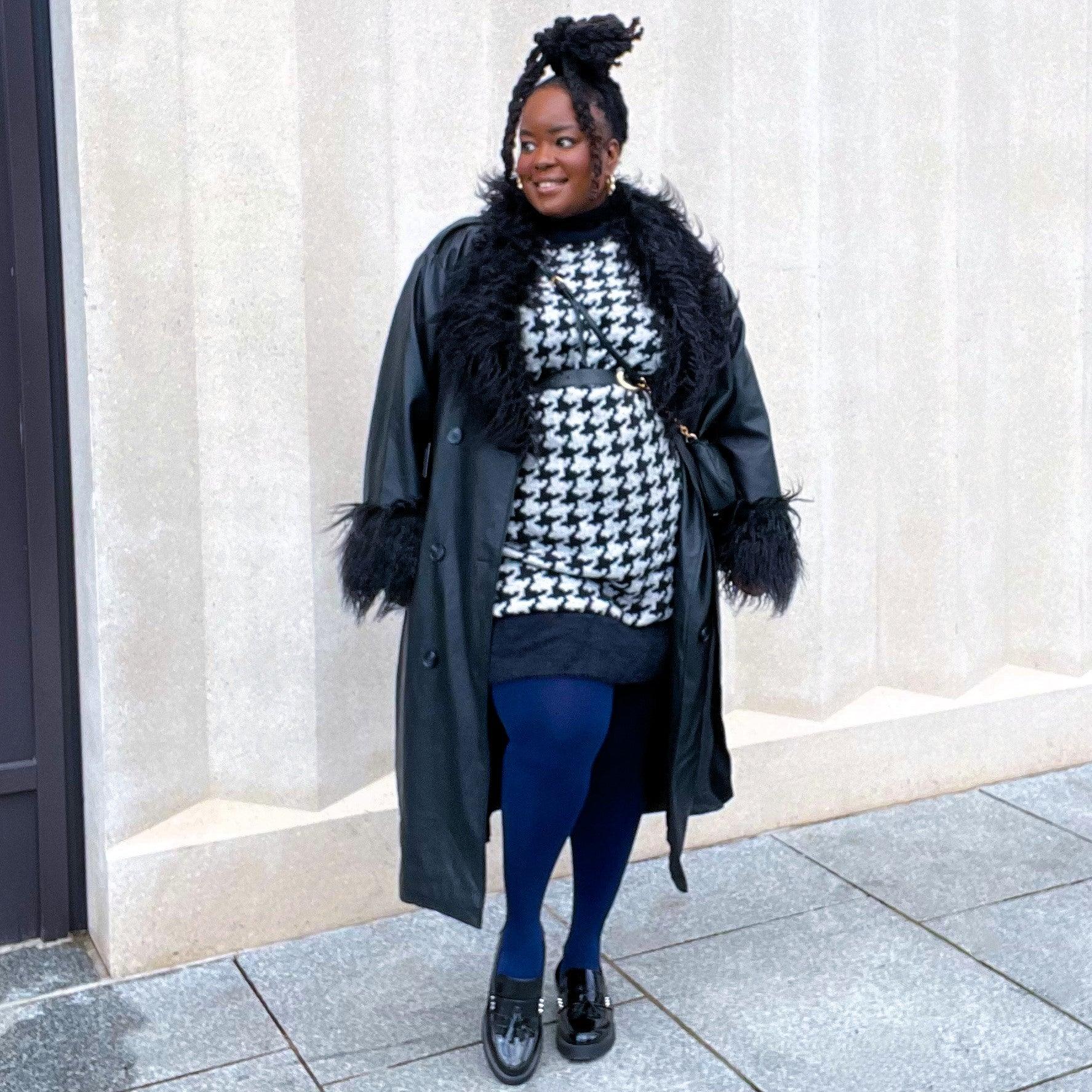 Huggy Light Compression Tights - Navy - Zenithce