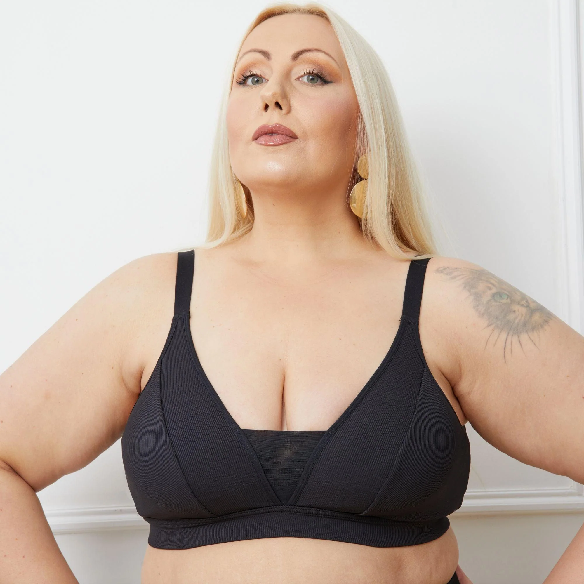 Everyday Ribbed Bra - 3 x Black - Zenithce