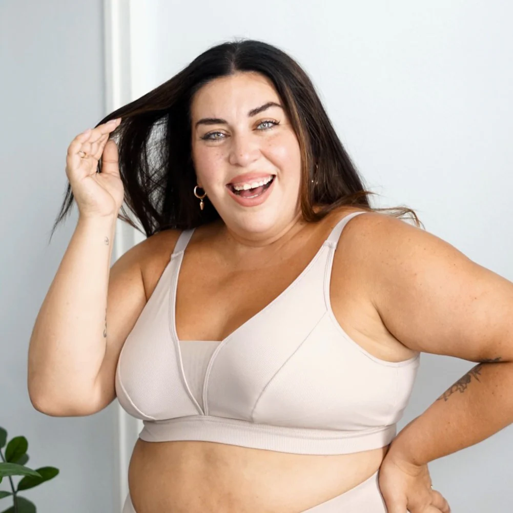 Everyday Ribbed Bra - Milk Bottle - Zenithce