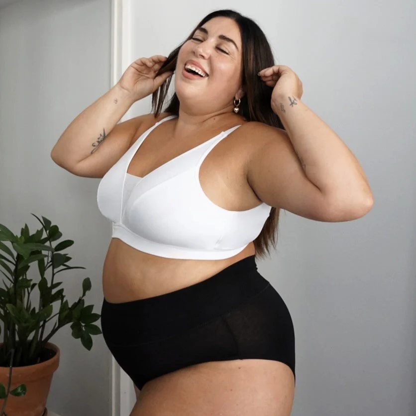 Everyday Ribbed Bra - White - Zenithce