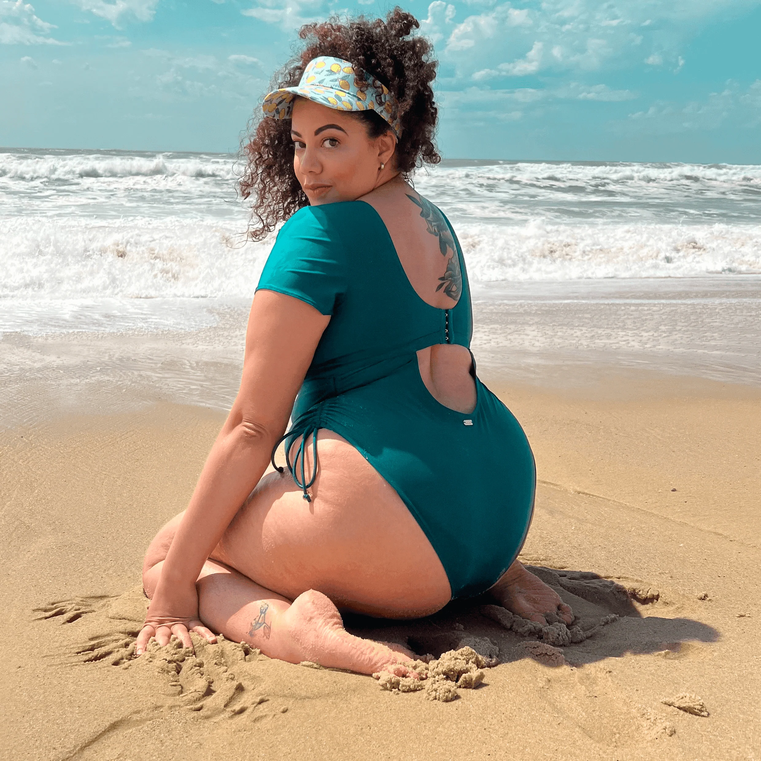 Show me the money Swimsuit - Teal - Zenithce