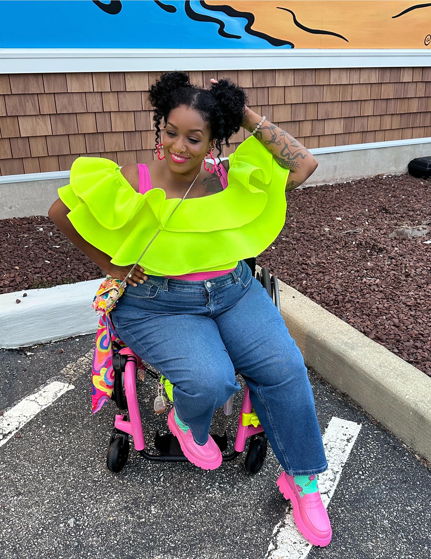 Organic Mom Jeans - Atlantic - Zenithce