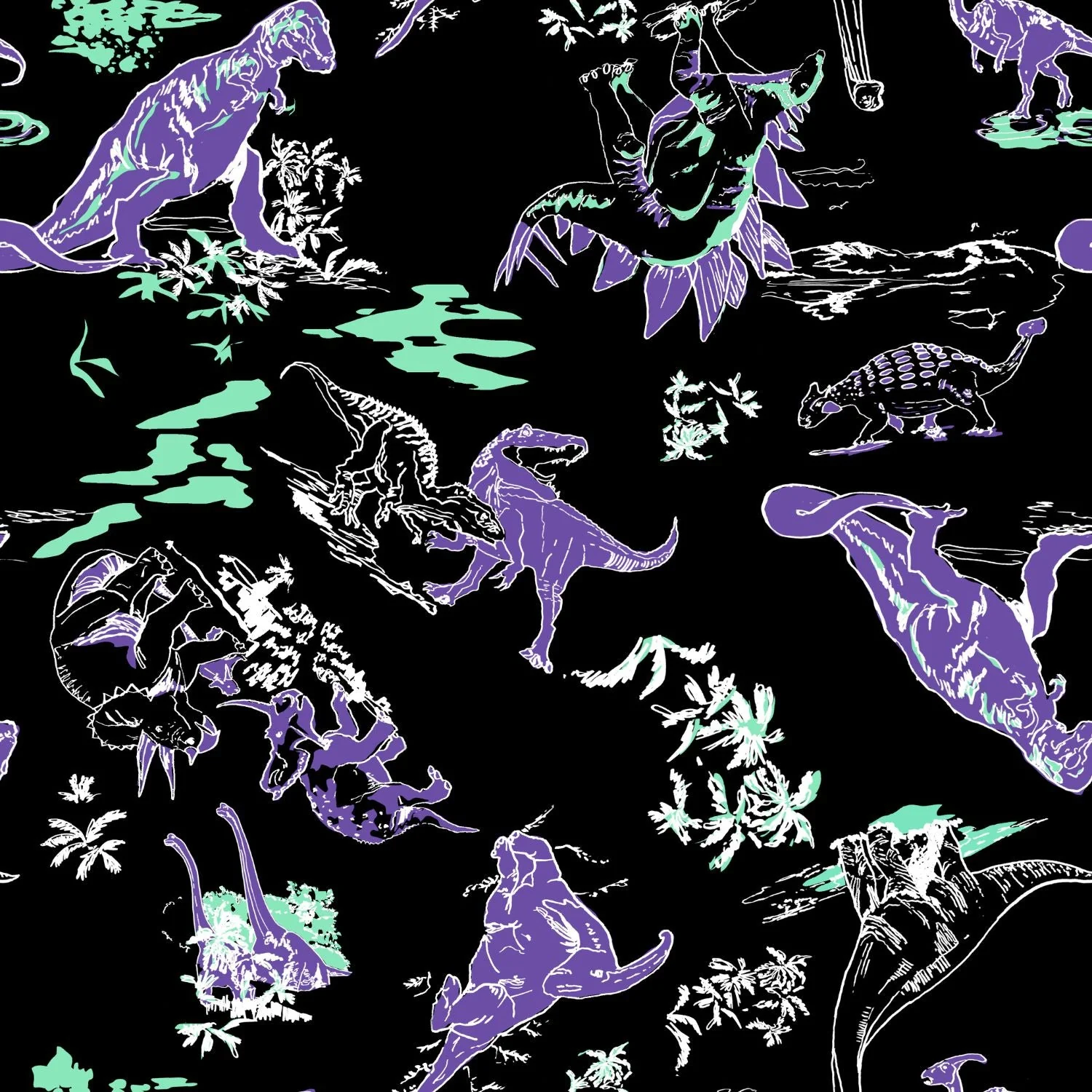 Dinosaur Sheer Top - Brachio de Joy - Zenithce