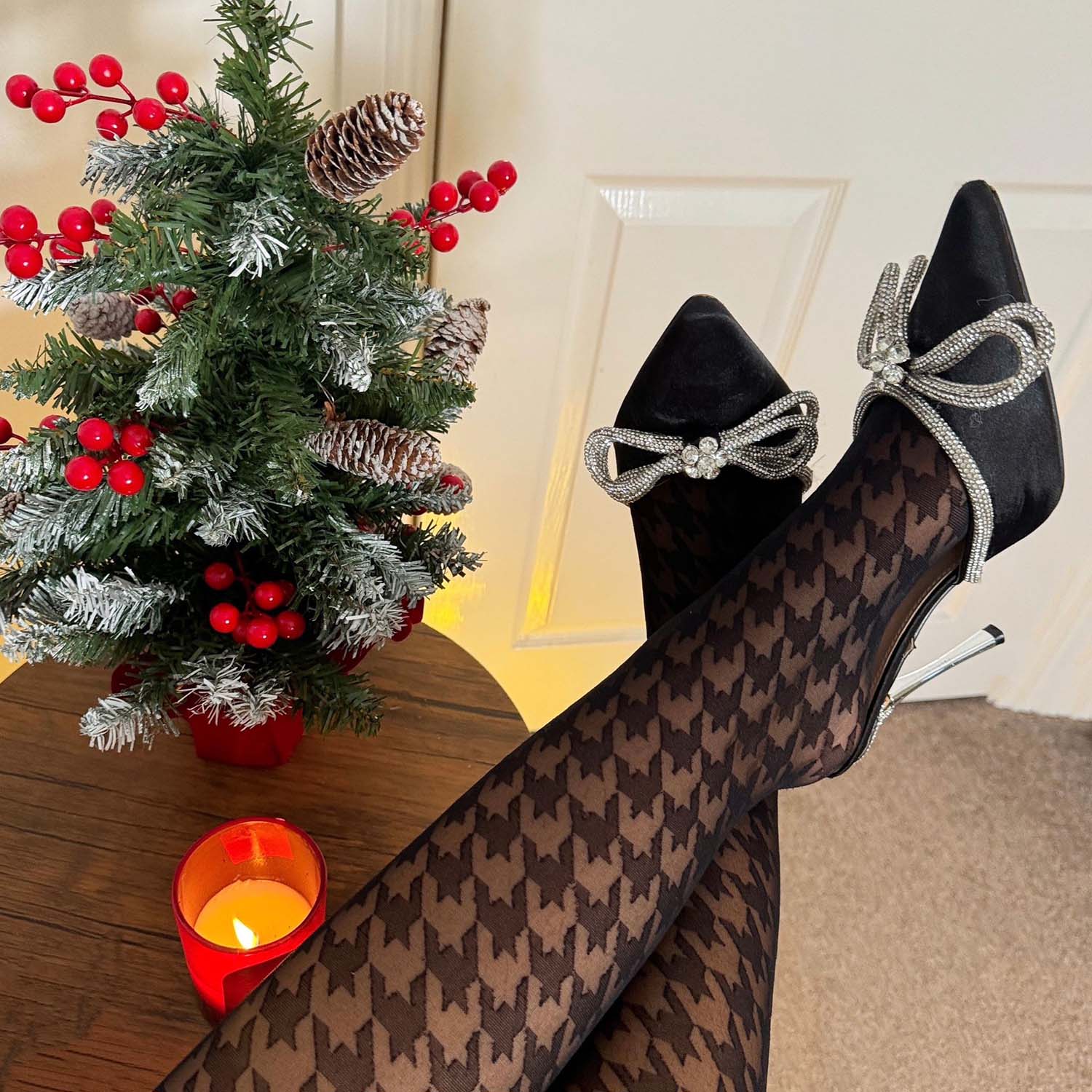 Christmas Tights - Puppy Teef - Zenithce