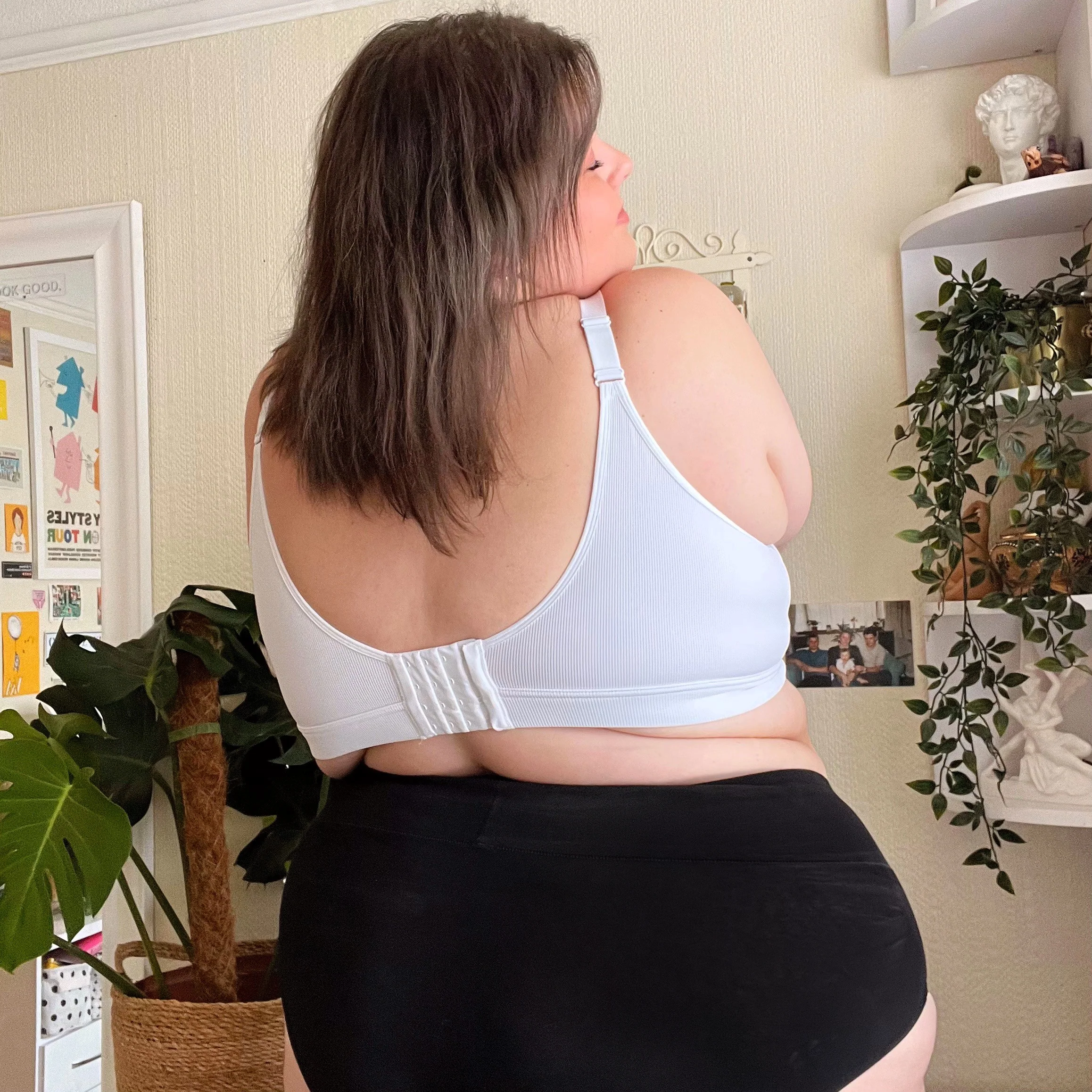 Everyday Ribbed Bra - White - Zenithce