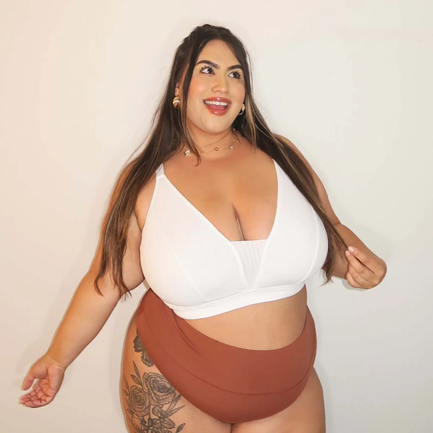 Everyday Ribbed Bra - White - Zenithce