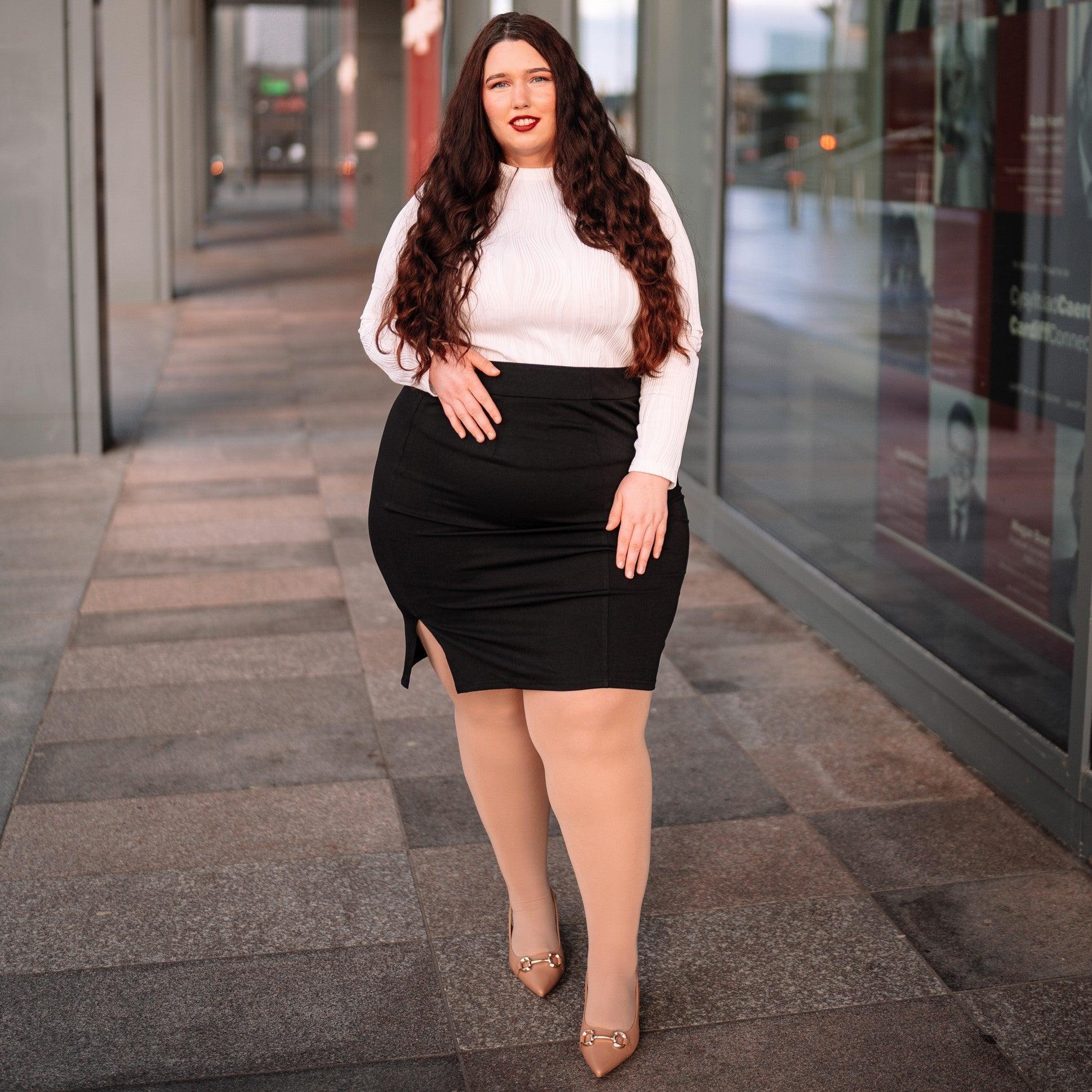 Huggy Light Compression Tights - Builders Tea - Zenithce