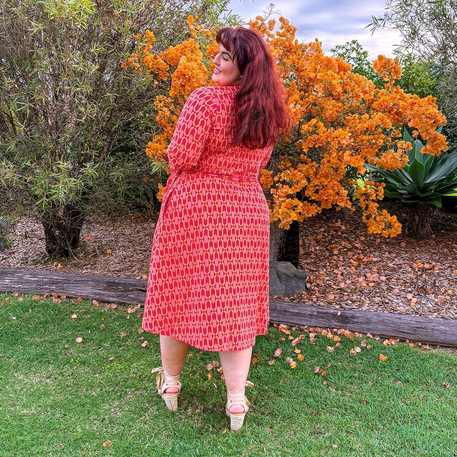 Wrap Dress - Red City - Zenithce