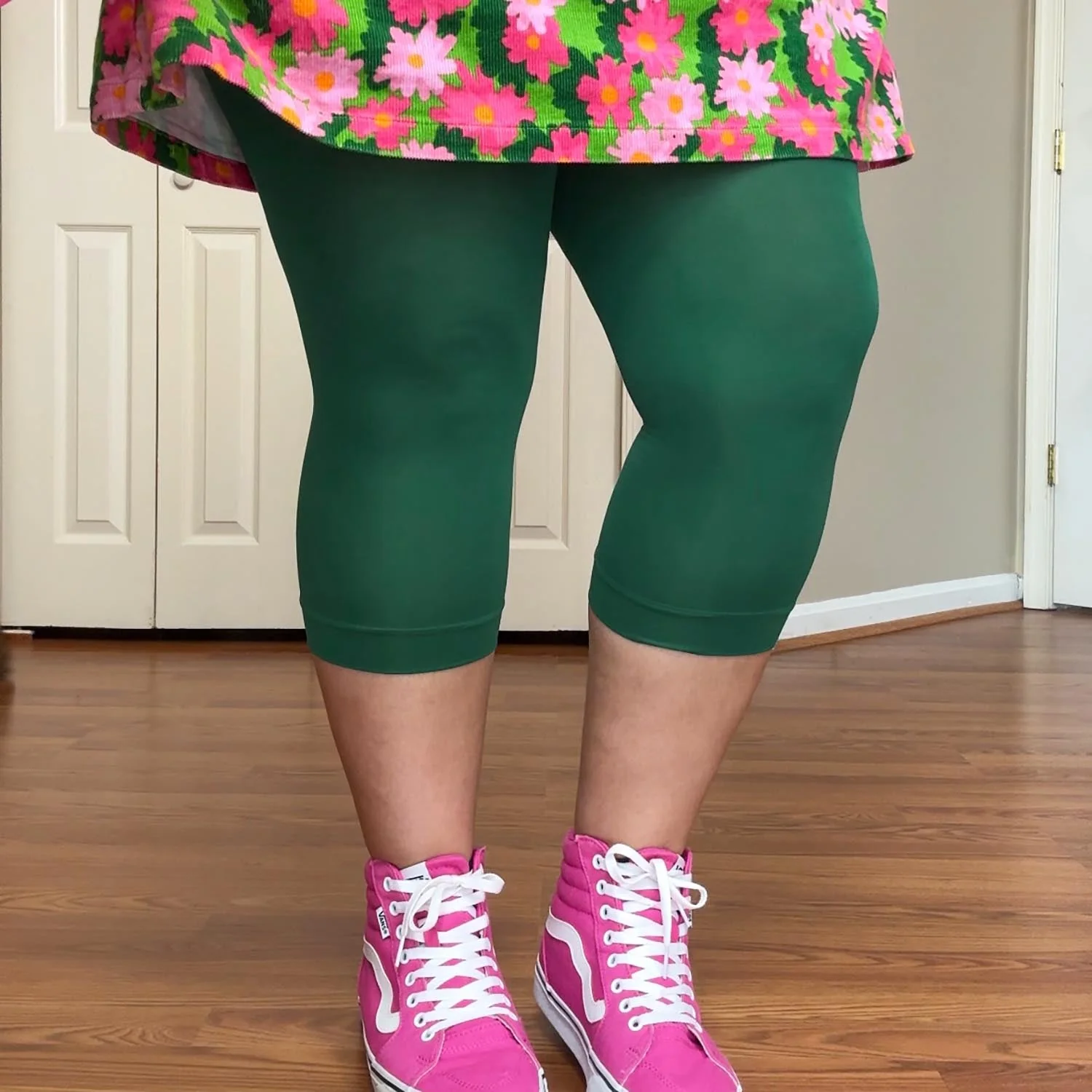 Stay Cool Capri Tights - Foliage - Zenithce