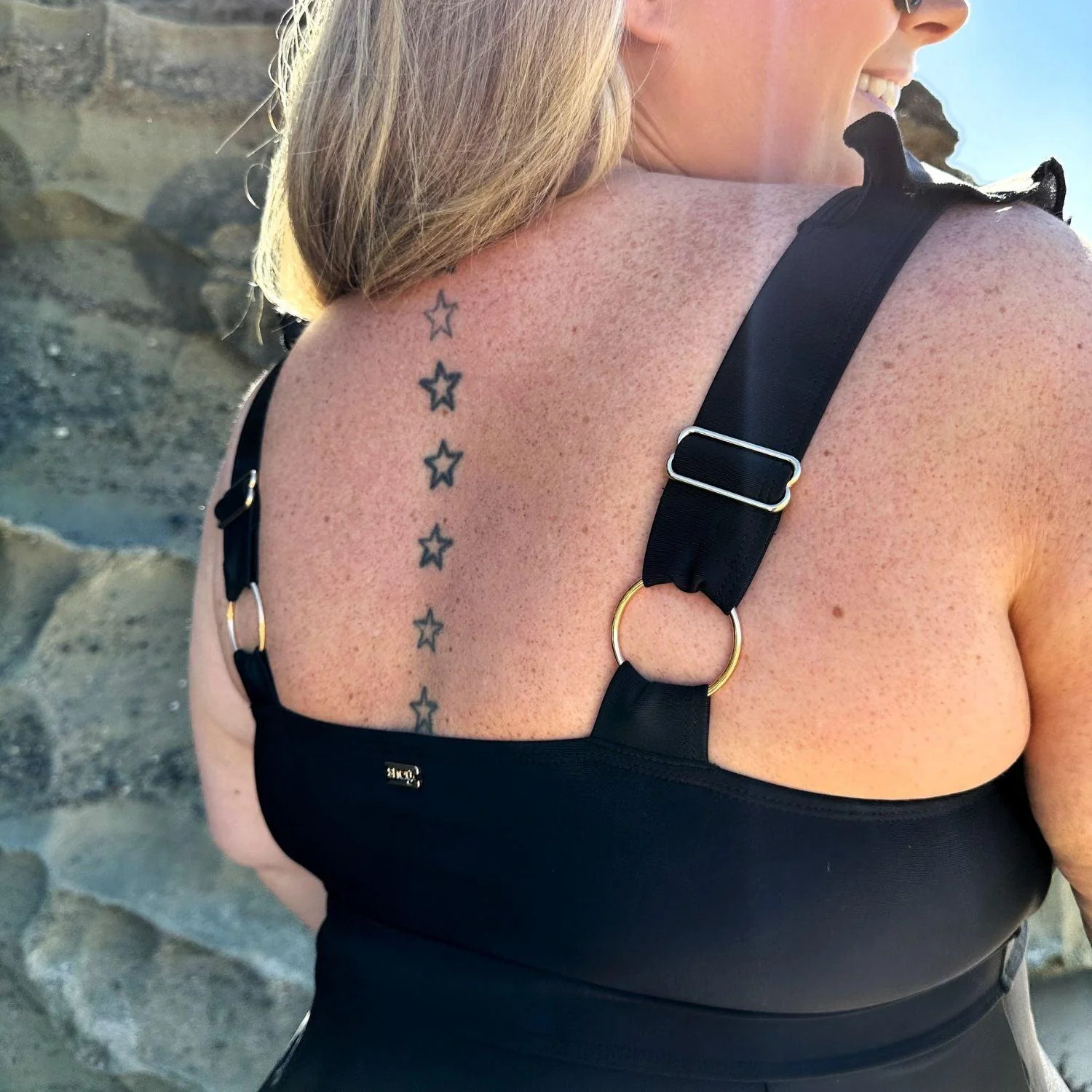 Beam Me Up Tankini Top - Black - Zenithce