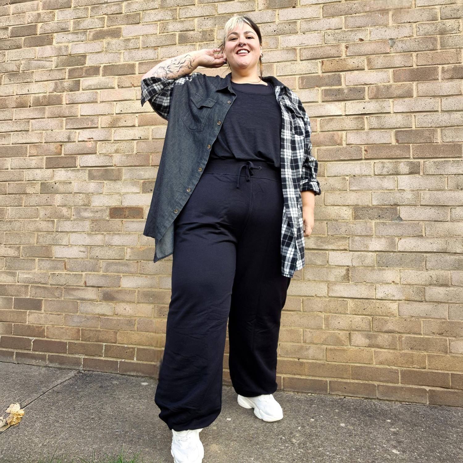 Organic Cotton Adjustable Joggers - Black - Zenithce