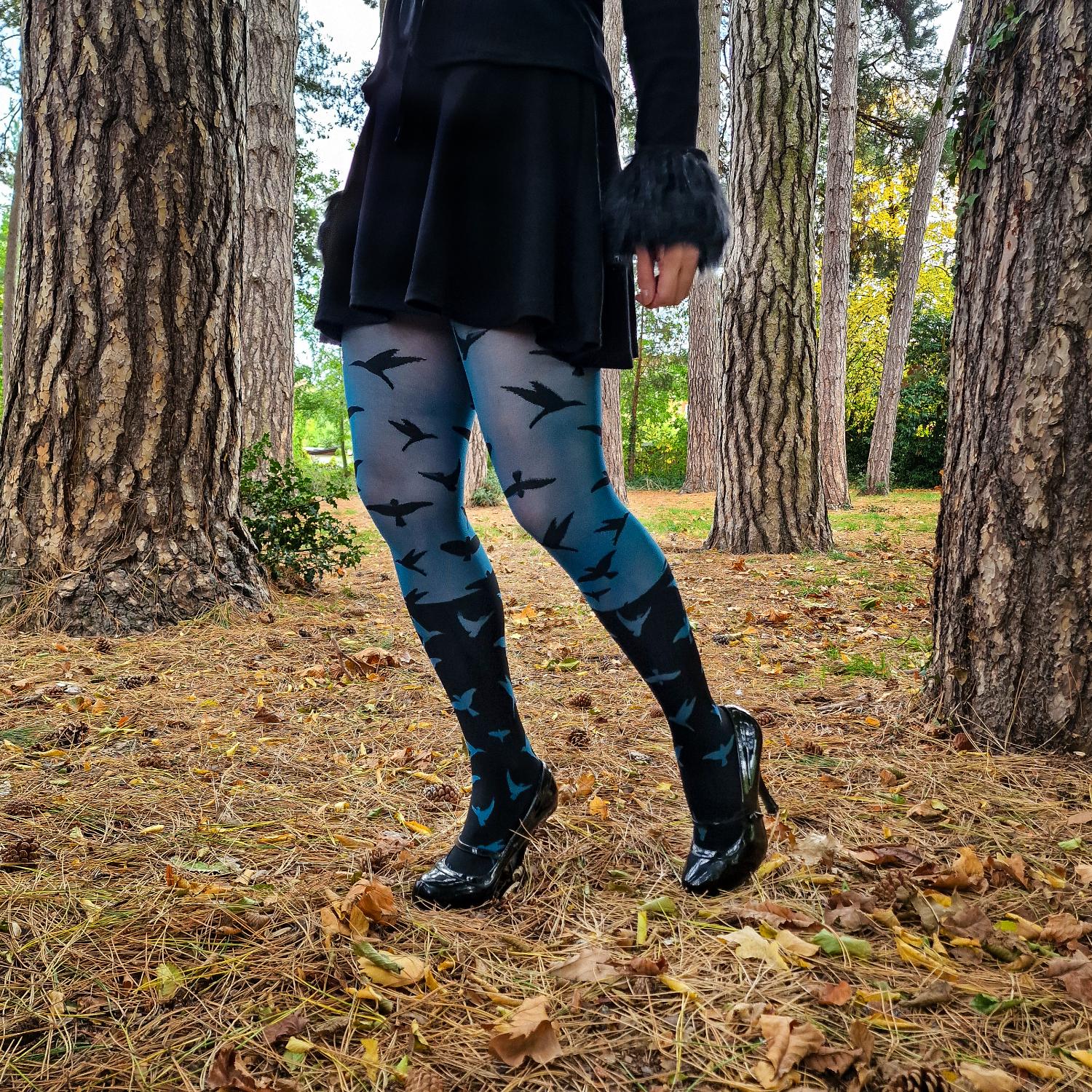 The Birds 80 Denier Tights - Aurora - Zenithce