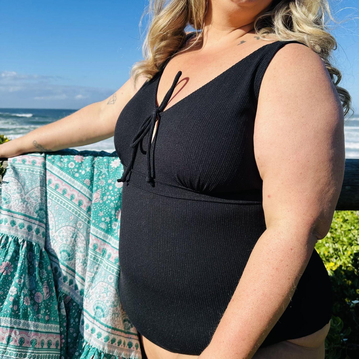 I'll Be Right Here Swimsuit - Black - Zenithce