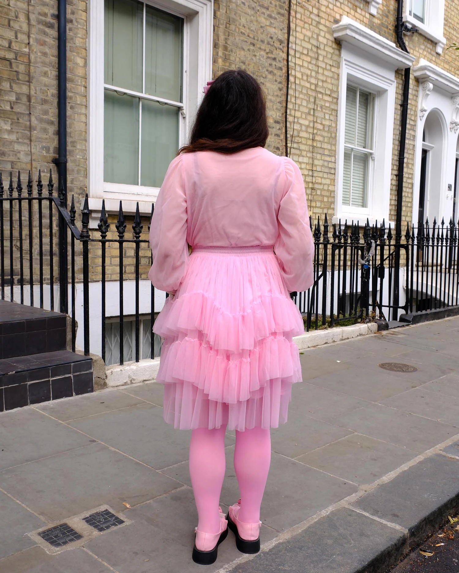 Mesh Skirt - Flushing Pink - Zenithce