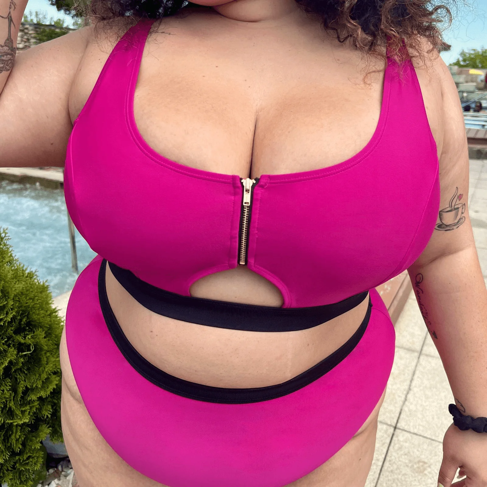 Hasta La Vista Bikini Top - Hot Pink - Zenithce