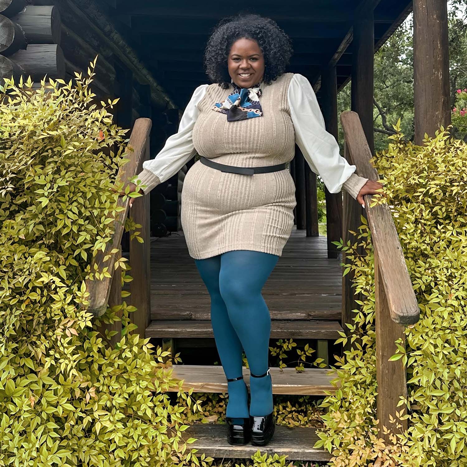 80 Denier Tights - Bone China - Zenithce