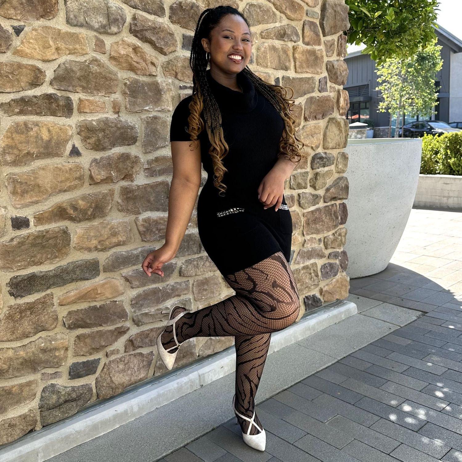 Feline Myself - Tiger Stripe Fishnets - Zenithce