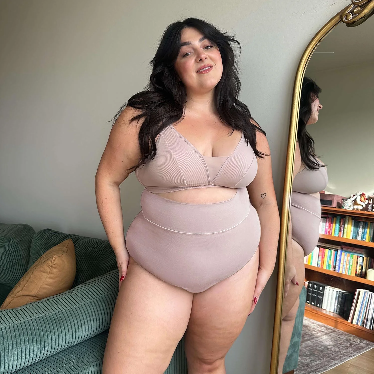 Organic Cotton Super High Waist Knickers - Milk Bottle - Zenithce