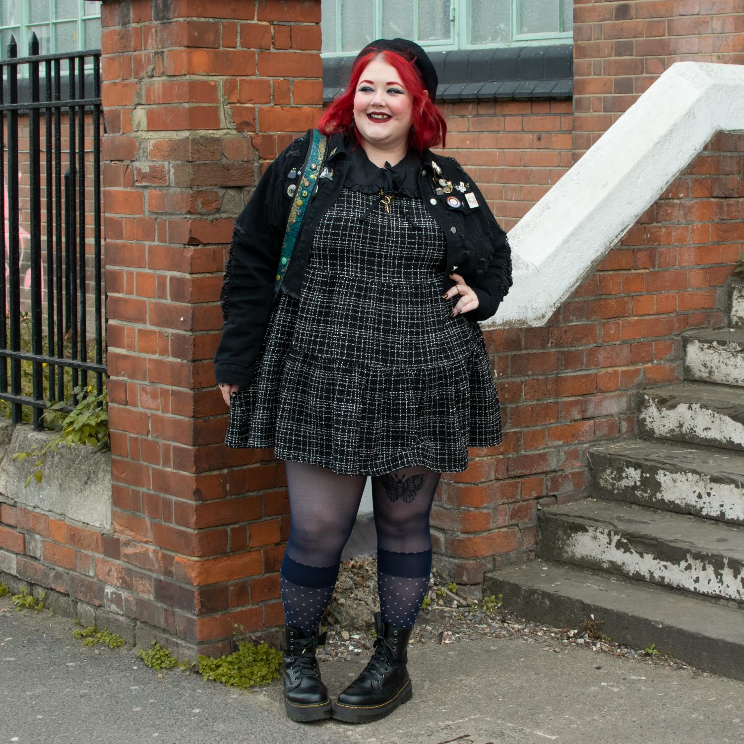 Seoul Chic Faux Sock Tights - Navy - Zenithce