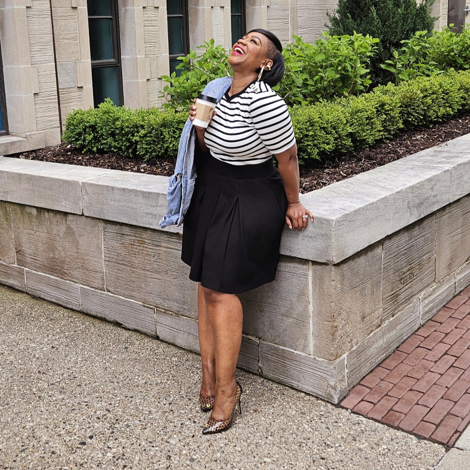 Petal Pleated Skirt - Black - Zenithce