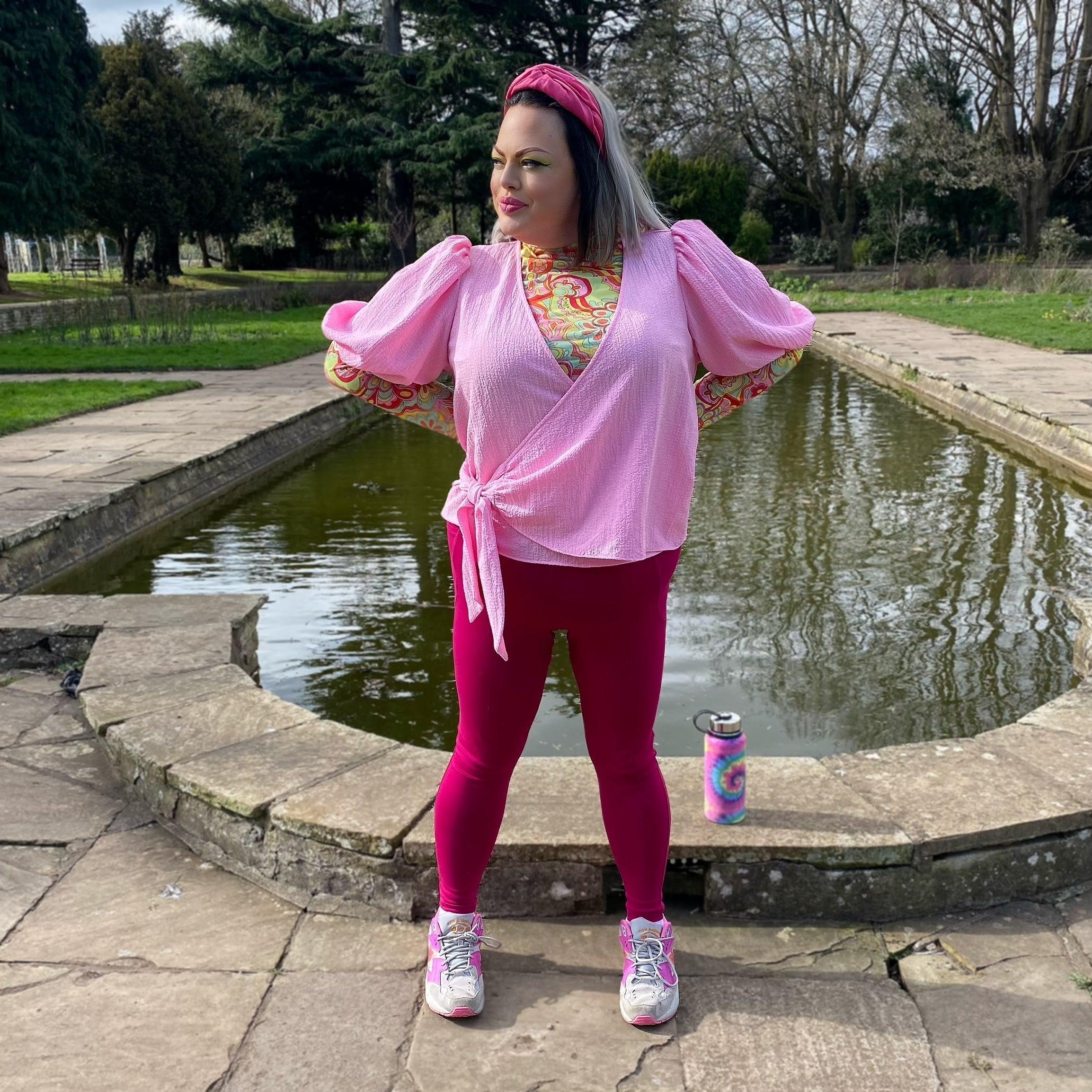 Squat Proof Leggings (Long) - Raspberry Pie - Zenithce