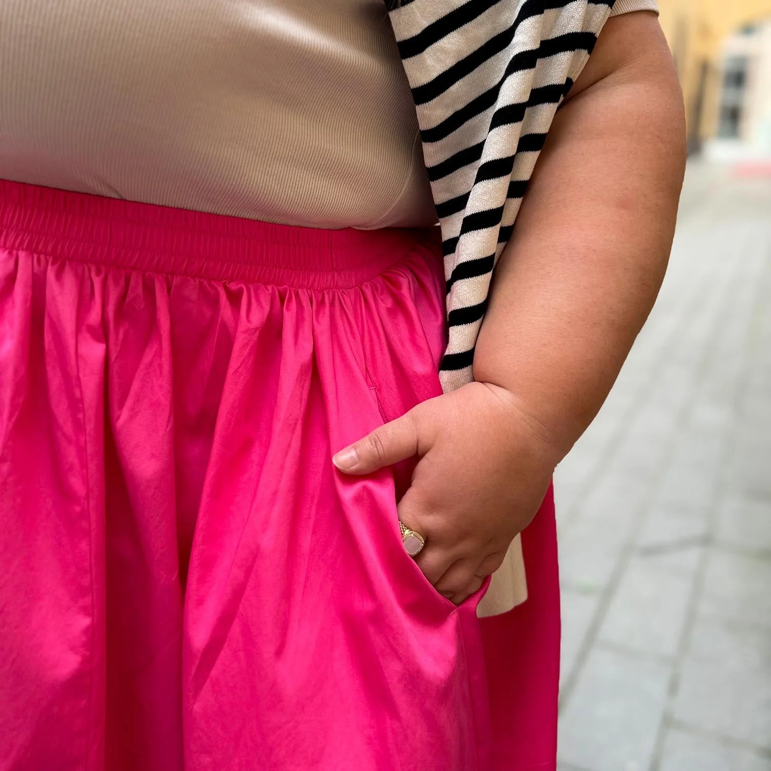 Poplin Skirt - Bubblegum - Zenithce