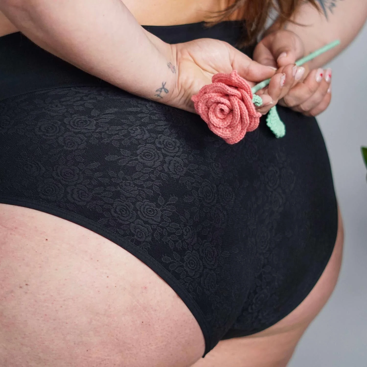 Organic Cotton Lacey Full Brief Knickers - Zenithce