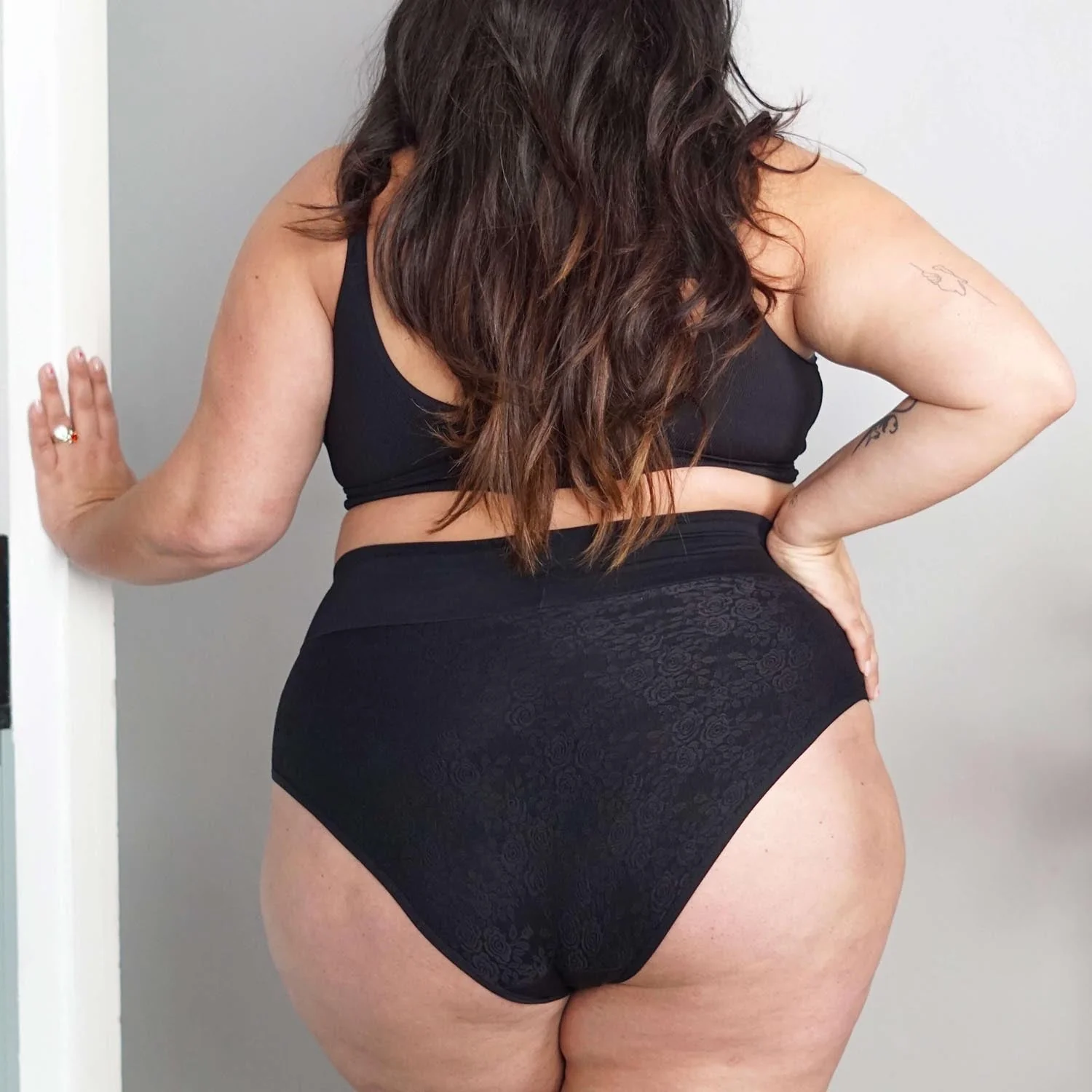 Organic Cotton Lacey Full Brief Knickers - Zenithce