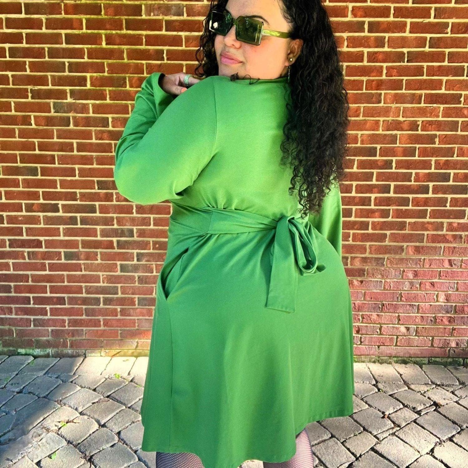 Bell Sleeve Mini Dress - Meadow - Zenithce