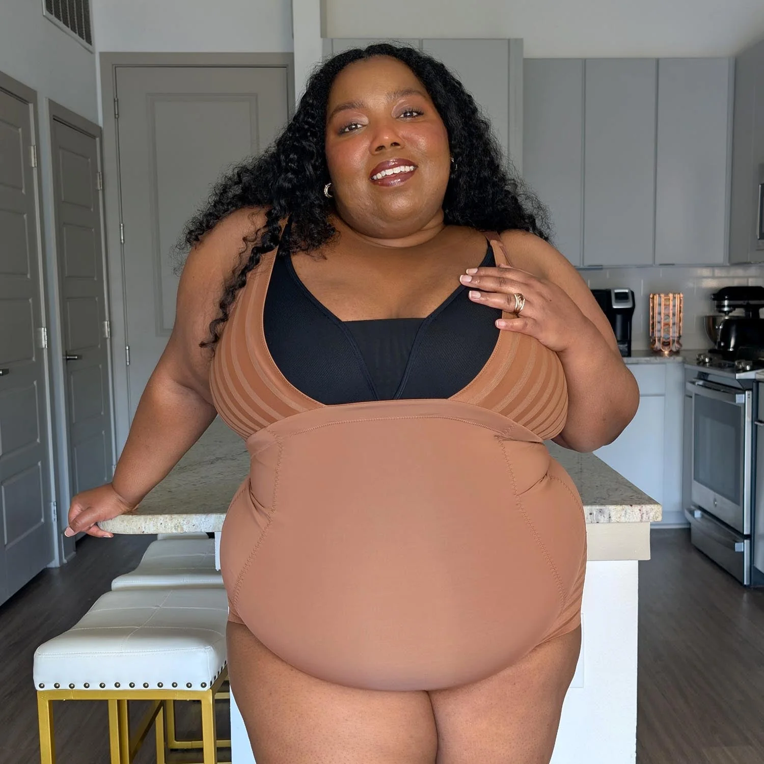 Smoothwear Open Bust Bodysuit - Opulent - Zenithce