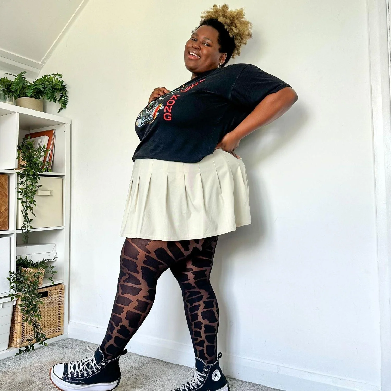 Your HighNess - Giraffe Print Tights - Zenithce