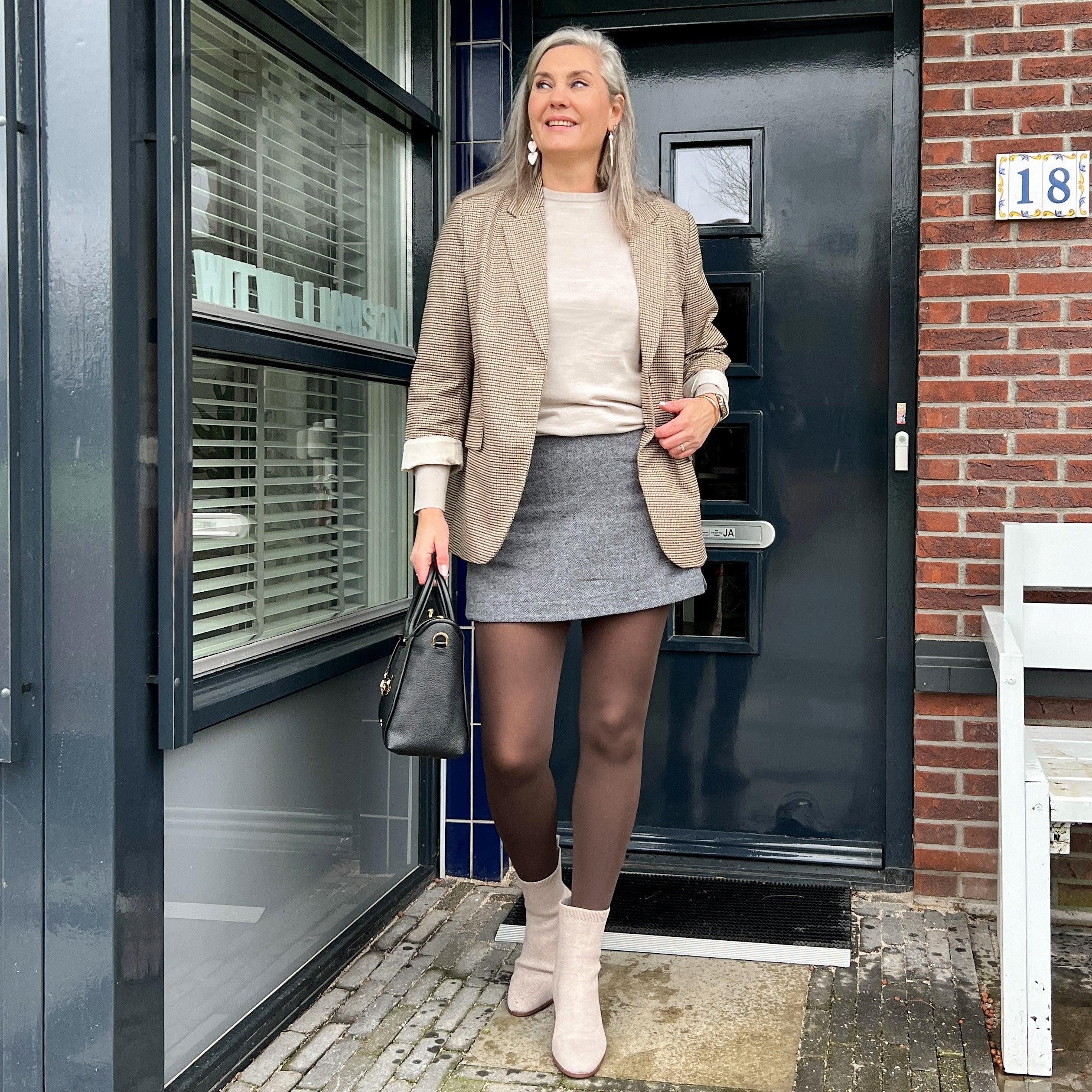 Huggy Light Compression Tights - Hot Chocolate - Zenithce