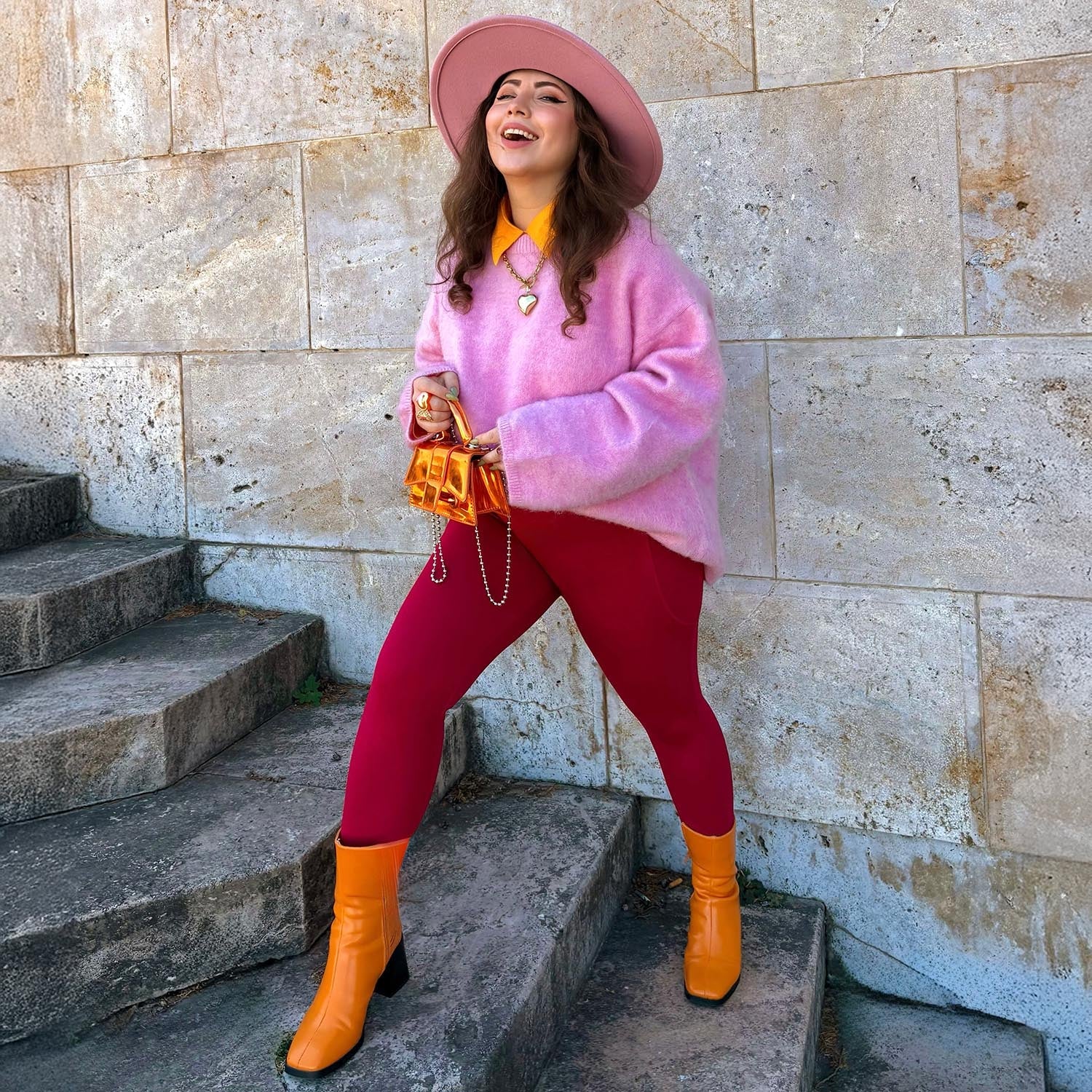 Squat-Proof Leggings - Blood Red - Zenithce