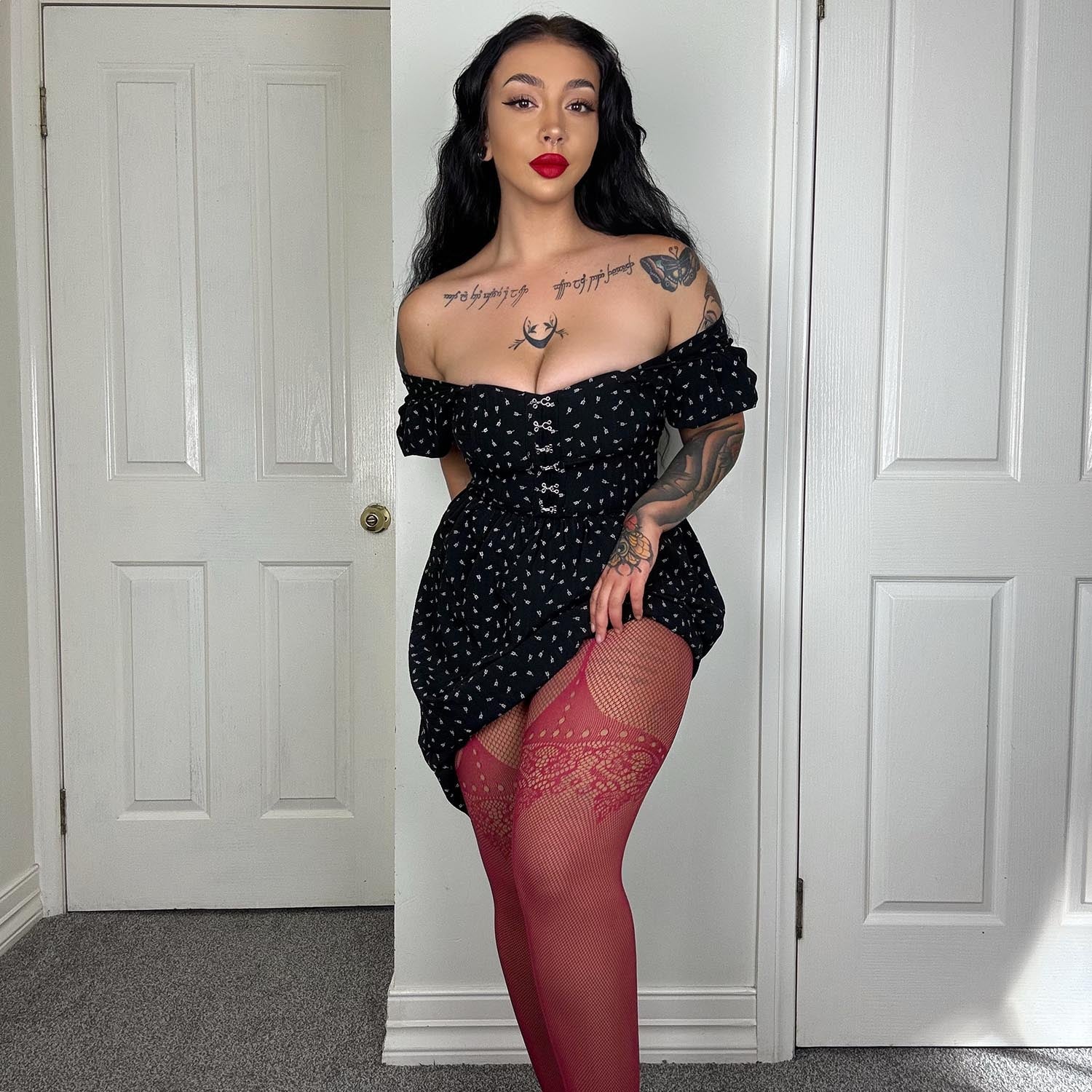 Fishnets - Frank - Blood Red - Zenithce