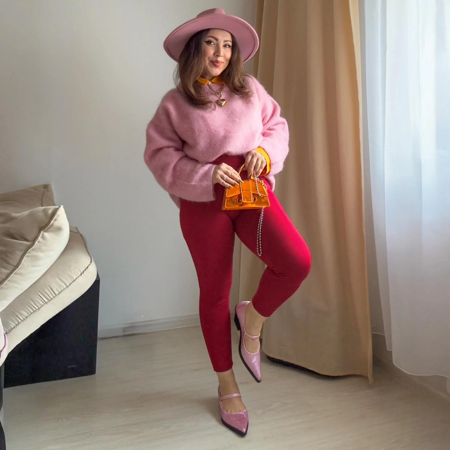 Squat-Proof Leggings - Blood Red - Zenithce