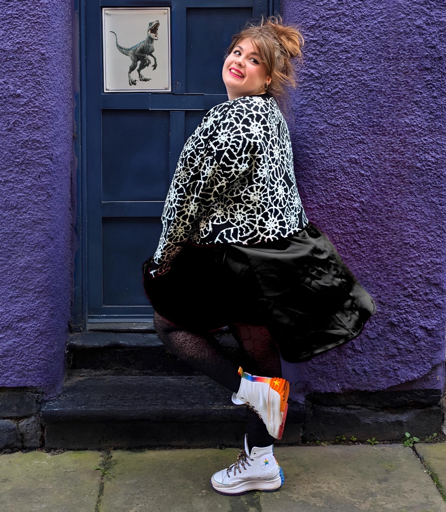 Ammonite Fossil Crop Jumper - Zenithce